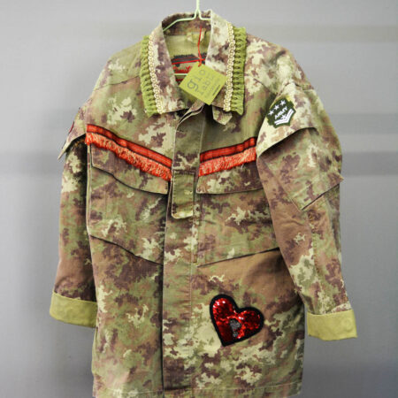 Giacca militare donna fashion (rosso)