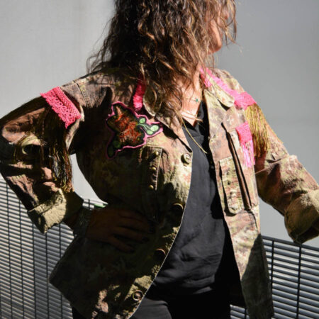 Giacca militare donna fashion (rosa)