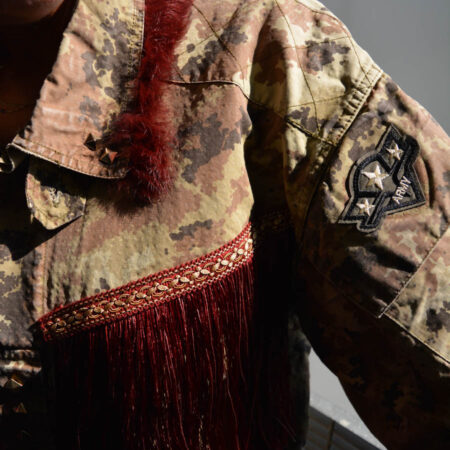 Giacca militare donna fashion (bordeaux)