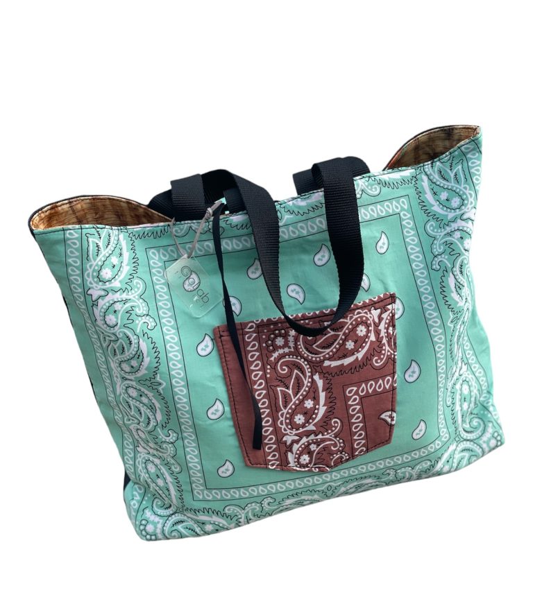Tote bag bandana e denim